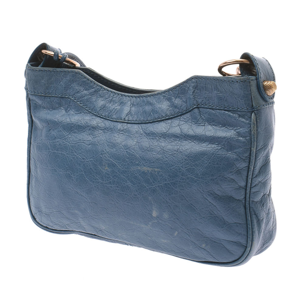 Balenciaga Lambskin Bag The Shoulder Giant Blue Pink Hip Blue Pink